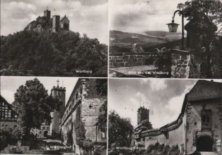 Eisenach - u.a. Blick von der Wartburg - 1981 Eisenach - u.a. Blick von der Wartburg - 1981