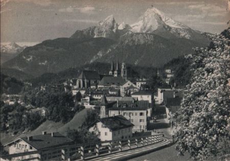 Berchtesgaden - mit Watzmann - 1959 Berchtesgaden - mit Watzmann - 1959