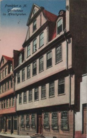 Frankfurt Main - Goethehaus im Hirschgraben - ca. 1920 Frankfurt Main - Goethehaus im Hirschgraben - ca. 1920