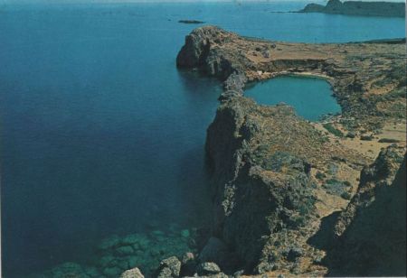 Griechenland - Lindos - St. Pauls hafen - ca. 1985 Griechenland - Lindos - St. Pauls hafen - ca. 1985