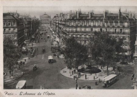 Frankreich - Paris - Avenue de la Opera - ca. 1955 Frankreich - Paris - Avenue de la Opera - ca. 1955