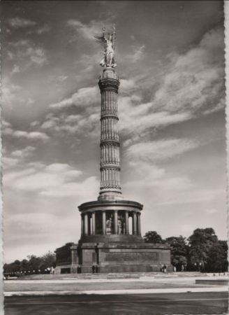 Berlin-Tiergarten, Siegessäule - ca. 1965 Berlin-Tiergarten, Siegessäule - ca. 1965