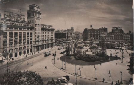 Spanien - Barcelona - Plaza de Cataluna - 1958 Spanien - Barcelona - Plaza de Cataluna - 1958