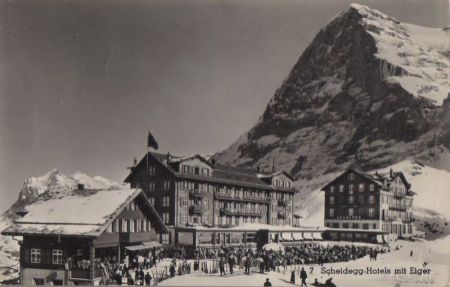 Scheidegg - Hotels mit Eiger - ca. 1950 Scheidegg - Hotels mit Eiger - ca. 1950