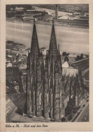 Köln - Blick auf den Dom - 1959 Köln - Blick auf den Dom - 1959