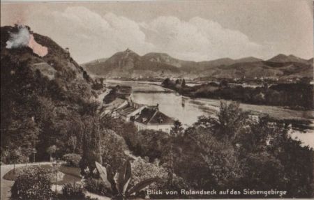 Remagen-Rolandseck - Blick auf Siebengebirge - ca. 1935 Remagen-Rolandseck - Blick auf Siebengebirge - ca. 1935