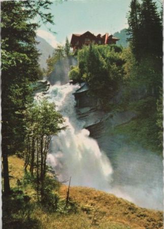 Österreich - Krimmler Wasserfälle - mittlerer Wasserfall - 1977 Österreich - Krimmler Wasserfälle - mittlerer Wasserfall - 1977