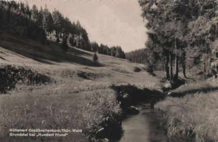 Großbreitenbach - Grundstal bei Hundert Pfund - 1961 Großbreitenbach - Grundstal bei Hundert Pfund - 1961