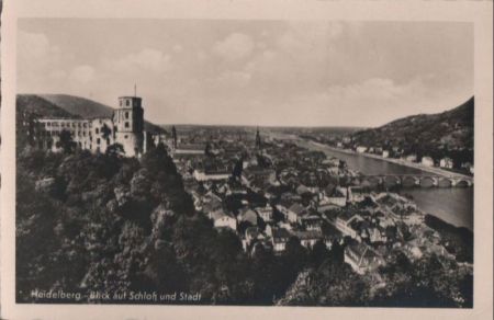 Heidelberg - Schloß und Stadt - ca. 1950 Heidelberg - Schloß und Stadt - ca. 1950