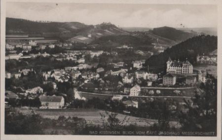 Bad Kissingen - Blick vom Cafe Jagdhaus Messerschmitt - 1933 Bad Kissingen - Blick vom Cafe Jagdhaus Messerschmitt - 1933