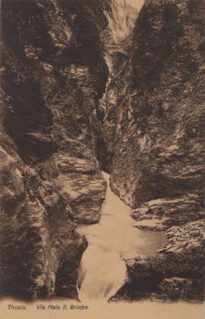Schweiz - Thusis - Via Mala, II. Brücke - ca. 1935 Schweiz - Thusis - Via Mala, II. Brücke - ca. 1935