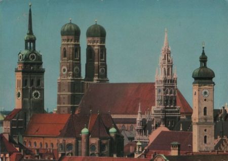 München - St. Peter, Dom und Rathaus - 1969 München - St. Peter, Dom und Rathaus - 1969