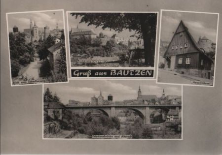 Bautzen - u.a. Blick vom Scharfenweg - 1965 Bautzen - u.a. Blick vom Scharfenweg - 1965
