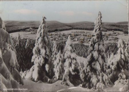 Goslar Hahnenklee - Winterlandschaft - 1963 Goslar Hahnenklee - Winterlandschaft - 1963