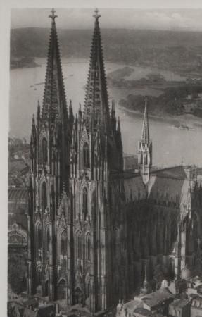 Köln - Dom Fliegeraufnahme - ca. 1955 Köln - Dom Fliegeraufnahme - ca. 1955