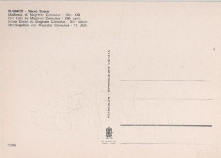 Subiavo - Italien - Sacro Speco Subiavo - Italien - Sacro Speco