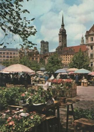München - Viktualienmarkt - 1968 München - Viktualienmarkt - 1968