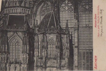 Aachen - Kaiser-Dom, Süd-Seite - ca. 1930 Aachen - Kaiser-Dom, Süd-Seite - ca. 1930