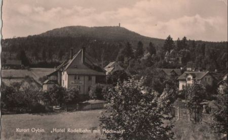 Kurort Oybin - Hotel Rodelbahn mit Hochwald - 1959 Kurort Oybin - Hotel Rodelbahn mit Hochwald - 1959