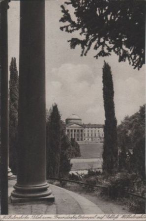 Kassel-Wilhelmshöhe - Blick vom Freundschaftstempel - ca. 1950 Kassel-Wilhelmshöhe - Blick vom Freundschaftstempel - ca. 1950