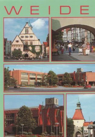 Weiden u.a. altes u. neues Rathaus - ca. 1985 Weiden u.a. altes u. neues Rathaus - ca. 1985