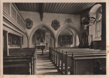 Rothenburg-Detwang - St. Peter-Paulskirche - ca. 1950 Rothenburg-Detwang - St. Peter-Paulskirche - ca. 1950