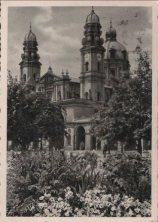 München - Theatinerkirche - 1957 München - Theatinerkirche - 1957