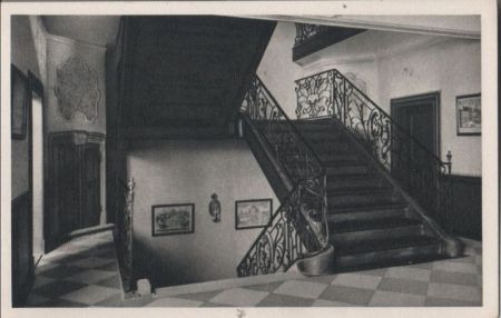 Frankfurt Main - Goethehaus, Vorplatz im 1. Stock - ca. 1950 Frankfurt Main - Goethehaus, Vorplatz im 1. Stock - ca. 1950