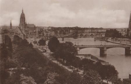 Frankfurt - Mainanlage - ca. 1955 Frankfurt - Mainanlage - ca. 1955