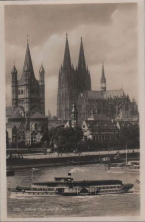 Köln - Dom und St. Martin - ca. 1950 Köln - Dom und St. Martin - ca. 1950