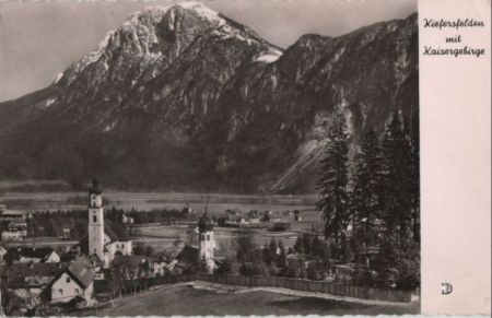Kiefersfelden - mit Kaisergebirge - 1958 Kiefersfelden - mit Kaisergebirge - 1958