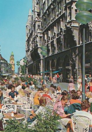 München - Fußgängerzone am Rathaus - 1980 München - Fußgängerzone am Rathaus - 1980