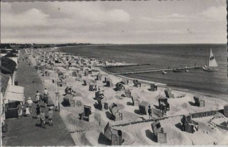 Kellenhusen - Promenade und Strand - 1960 Kellenhusen - Promenade und Strand - 1960