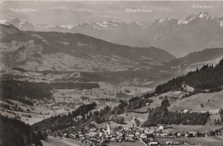 Oberstaufen - Blick von der Juget - 1959 Oberstaufen - Blick von der Juget - 1959
