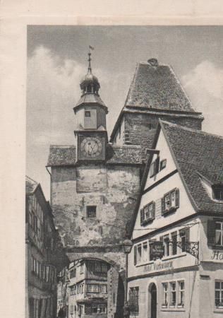 Rothenburg o.T. - Markusturm u. Röderbogen - ca. 1955 Rothenburg o.T. - Markusturm u. Röderbogen - ca. 1955