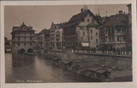 Schweiz - Zürich - Rathausquai - ca. 1955 Schweiz - Zürich - Rathausquai - ca. 1955