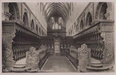 Maulbronn - Kloster, Hauptschiff - 1940 Maulbronn - Kloster, Hauptschiff - 1940