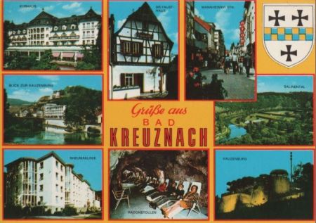 Bad Kreuznach - u.a. Blick zur Kauzenburg - 1980 Bad Kreuznach - u.a. Blick zur Kauzenburg - 1980