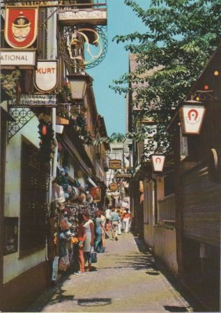 Rüdesheim - Drosselgasse - ca. 1985 Rüdesheim - Drosselgasse - ca. 1985