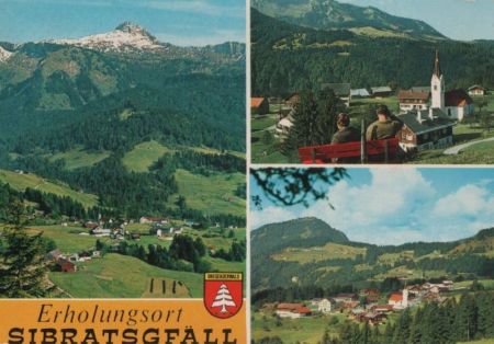 Österreich - Sibratsgfäll - mit 3 Bildern - 1978 Österreich - Sibratsgfäll - mit 3 Bildern - 1978