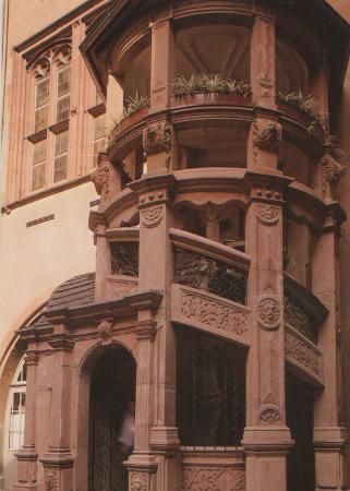 Frankfurt - Wendeltreppe im Römer - ca. 1985 Frankfurt - Wendeltreppe im Römer - ca. 1985