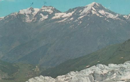 Schweiz - Saas-Fee - Blick auf Feegletscher - 1968 Schweiz - Saas-Fee - Blick auf Feegletscher - 1968