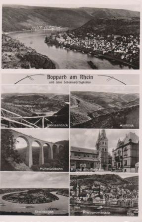 Boppard - u.a. Rheinbogen - ca. 1960 Boppard - u.a. Rheinbogen - ca. 1960