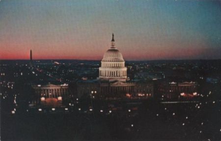 USA - Washington D.C. - Capitol at night - 1965 USA - Washington D.C. - Capitol at night - 1965