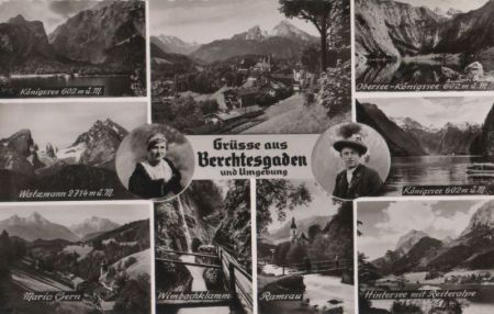 Berchtesgaden - und Umgebung u.a. Watzmann - ca. 1960 Berchtesgaden - und Umgebung u.a. Watzmann - ca. 1960