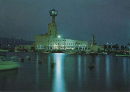 Spanien - Ampuriabrava - Vista nocturna - 1980 Spanien - Ampuriabrava - Vista nocturna - 1980