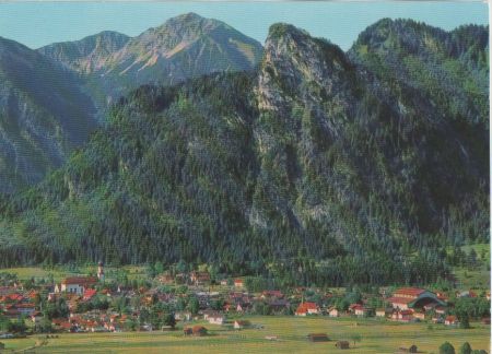 Oberammergau - gegen Kofel und Not - ca. 1980 Oberammergau - gegen Kofel und Not - ca. 1980