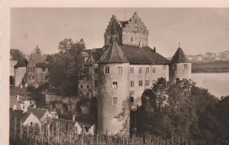 Meersburg - Altes Schloß mit Säntis - ca. 1955 Meersburg - Altes Schloß mit Säntis - ca. 1955
