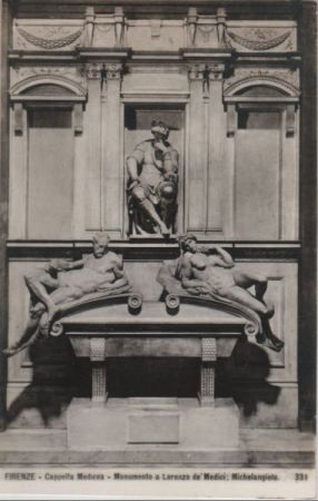 Italien - Florenz - Firenze - Cappella Medicea, Monumento a Lorenzo - ca. 1955 Italien - Florenz - Firenze - Cappella Medicea, Monumento a Lorenzo - ca. 1955