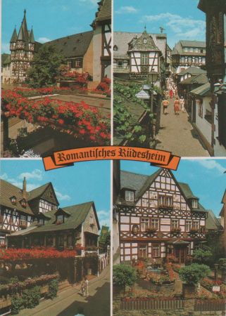 Rüdesheim am Rhein - mit 4 Bildern - 1986 Rüdesheim am Rhein - mit 4 Bildern - 1986